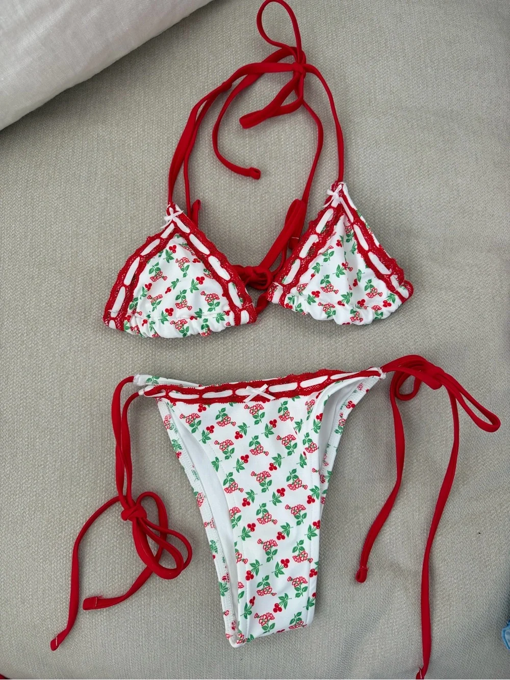 pink by frankie’s bikini 3 piece set